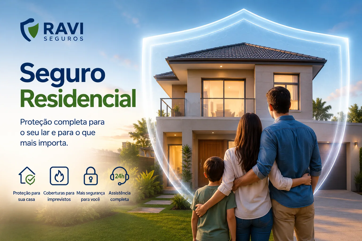 Residência protegida por Seguro Residencial